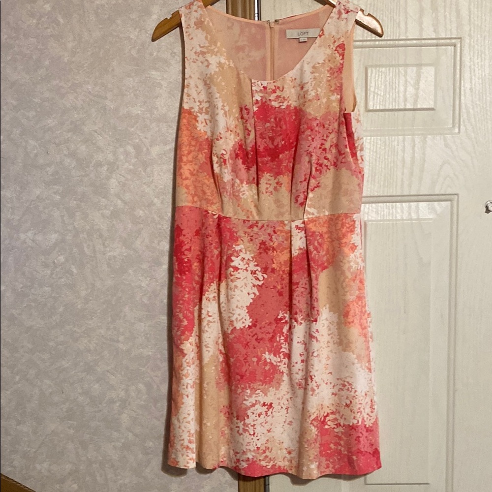 LOFT Pink Sleeveless Dress
